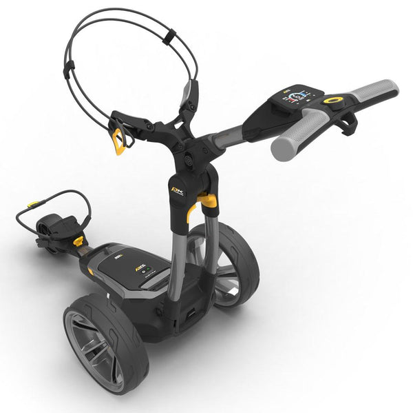 PowaKaddy CT6 Gunmetal Electric Trundler w/18 Hole Lithium Battery